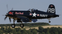 Photo ID 242296 by rinze de vries. Private Red Bull Vought F4U 4 Corsair, OE EAS