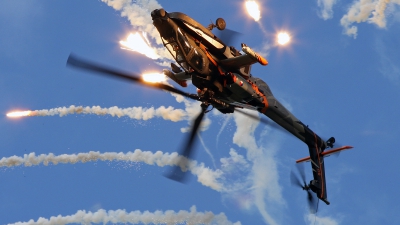 Photo ID 82404 by Robin Coenders / VORTEX-images. Netherlands Air Force Boeing AH 64DN Apache Longbow, Q 17
