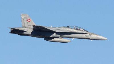 Photo ID 85342 by FEUILLIN Alexis. Switzerland Air Force McDonnell Douglas F A 18D Hornet, J 5238