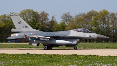 Photo ID 92462 by Jan Eenling. Netherlands Air Force General Dynamics F 16AM Fighting Falcon, J 001