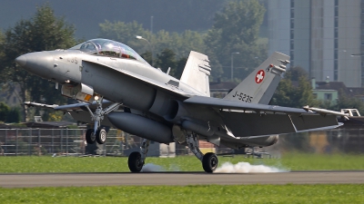 Photo ID 93165 by Andreas Weber. Switzerland Air Force McDonnell Douglas F A 18D Hornet, J 5235
