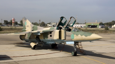 Photo ID 12057 by Chris Lofting. Libya Air Force Mikoyan Gurevich MiG 23UB, 8423