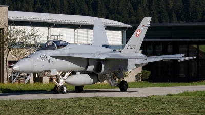 Photo ID 94978 by Jan Eenling. Switzerland Air Force McDonnell Douglas F A 18C Hornet, J 5003