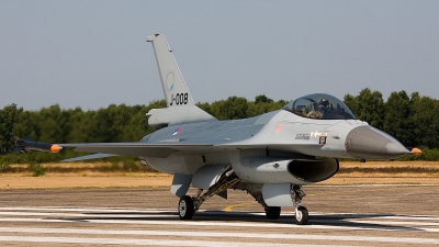 Photo ID 97088 by Jan Eenling. Netherlands Air Force General Dynamics F 16AM Fighting Falcon, J 008