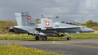 Photo ID 100174 by Lieuwe Hofstra. Switzerland Air Force McDonnell Douglas F A 18D Hornet, J 5232