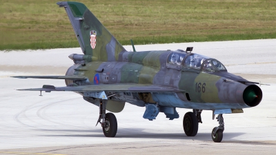 Photo ID 100388 by Chris Lofting. Croatia Air Force Mikoyan Gurevich MiG 21UM, 166