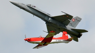 Photo ID 101533 by Lien Lamberts. Switzerland Air Force McDonnell Douglas F A 18C Hornet, J 5008