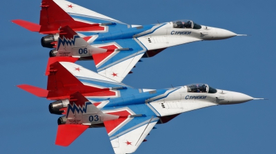 Photo ID 104202 by Jan Suchanek. Russia Air Force Mikoyan Gurevich MiG 29 9 13, 03 BLUE