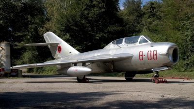 Photo ID 13536 by Chris Lofting. Albania Air Force Mikoyan Gurevich MiG 17UTI, 8 08