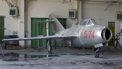Photo ID 13541 by Chris Lofting. Albania Air Force Mikoyan Gurevich MiG 15UTI, 5 74