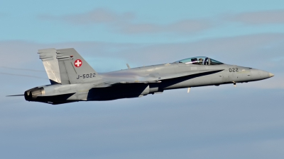 Photo ID 107478 by Sven Zimmermann. Switzerland Air Force McDonnell Douglas F A 18C Hornet, J 5022
