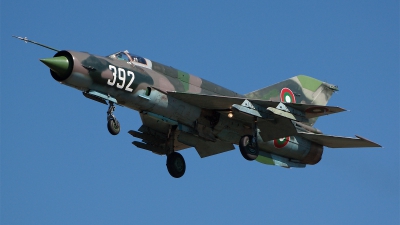 Photo ID 107657 by Georgi Petkov. Bulgaria Air Force Mikoyan Gurevich MiG 21bis, 392