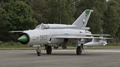 Photo ID 14203 by Jaco Haasnoot. Czech Republic Air Force Mikoyan Gurevich MiG 21MFN, 5603