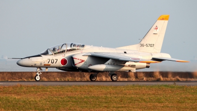 Photo ID 110004 by Carl Brent. Japan Air Force Kawasaki T 4, 36 5707
