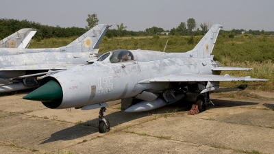Photo ID 14619 by Chris Lofting. Romania Air Force Mikoyan Gurevich MiG 21PF, 415