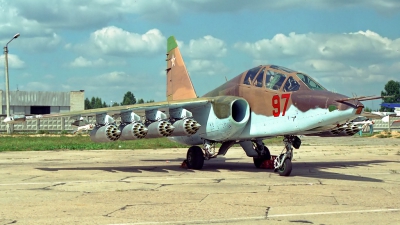 Photo ID 113948 by Sven Zimmermann. Russia Air Force Sukhoi Su 25UB, 97 RED