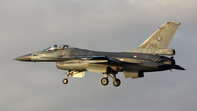 Photo ID 115061 by Jan Eenling. Netherlands Air Force General Dynamics F 16AM Fighting Falcon, J 362