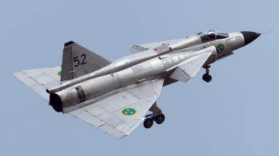 Photo ID 121581 by Rainer Mueller. Private Swedish Air Force Historic Flight Saab AJS37 Viggen, SE DXN