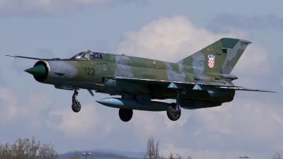 Photo ID 122304 by Chris Lofting. Croatia Air Force Mikoyan Gurevich MiG 21bisD, 122