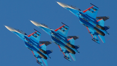 Photo ID 125650 by Ondrej Krivosudský. Russia Air Force Sukhoi Su 27UB, 20 BLUE