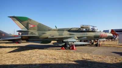 Photo ID 125395 by Lukas Kinneswenger. Hungary Air Force Mikoyan Gurevich MiG 21UM, 7011
