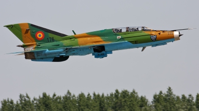 Photo ID 125396 by Jan Suchanek. Romania Air Force Mikoyan Gurevich MiG 21UM Lancer B, 176