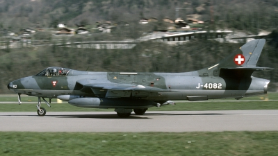 Photo ID 127394 by Joop de Groot. Switzerland Air Force Hawker Hunter F58, J 4082