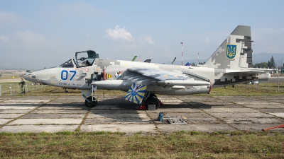 Photo ID 127524 by Jörg Pfeifer. Ukraine Air Force Sukhoi Su 25M1,  