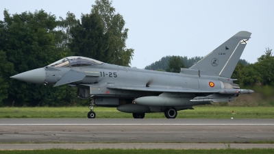 Photo ID 128782 by Jörg Pfeifer. Spain Air Force Eurofighter C 16 Typhoon EF 2000S, C 16 45
