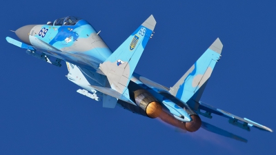 Photo ID 128333 by Kenny Peeters. Ukraine Air Force Sukhoi Su 27UB,  