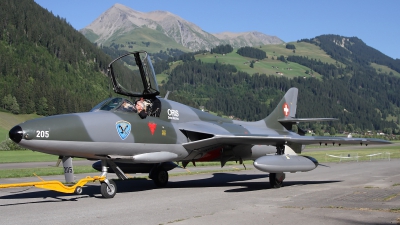 Photo ID 128523 by Ludwig Isch. Private Fliegermuseum Altenrhein Hawker Hunter T68, HB RVP