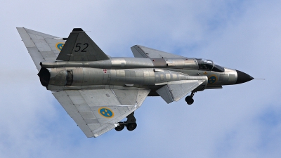 Photo ID 129583 by Markus Schrader. Private Swedish Air Force Historic Flight Saab AJS37 Viggen, SE DXN