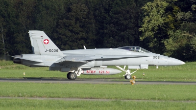 Photo ID 129964 by Joop de Groot. Switzerland Air Force McDonnell Douglas F A 18C Hornet, J 5006