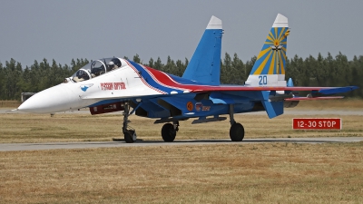 Photo ID 130050 by Niels Roman / VORTEX-images. Russia Air Force Sukhoi Su 27UB, 20 BLUE