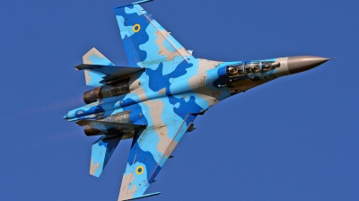 Photo ID 130669 by Werner P. Ukraine Air Force Sukhoi Su 27UB,  
