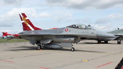 Photo ID 132418 by Patrick Weis. Denmark Air Force General Dynamics F 16AM Fighting Falcon, E 194