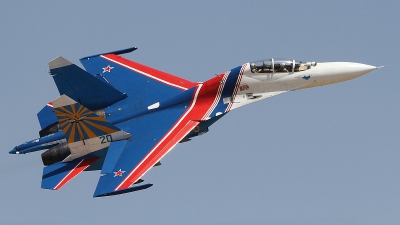 Photo ID 134012 by Paul Newbold. Russia Air Force Sukhoi Su 27UB, 20 BLUE