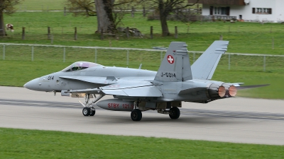 Photo ID 134601 by Martin Thoeni - Powerplanes. Switzerland Air Force McDonnell Douglas F A 18C Hornet, J 5014