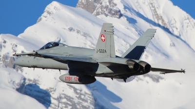 Photo ID 135493 by Ludwig Isch. Switzerland Air Force McDonnell Douglas F A 18C Hornet, J 5024