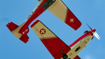 Photo ID 136706 by Chris Albutt. Switzerland Air Force Pilatus PC 7 Turbo Trainer, A 916