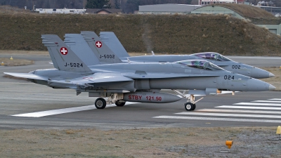 Photo ID 136785 by Niels Roman / VORTEX-images. Switzerland Air Force McDonnell Douglas F A 18C Hornet, J 5024