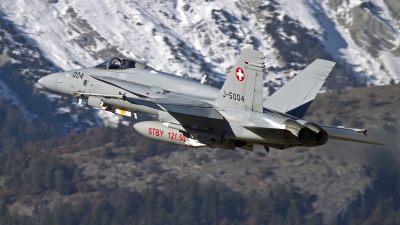 Photo ID 136826 by Niels Roman / VORTEX-images. Switzerland Air Force McDonnell Douglas F A 18C Hornet, J 5004