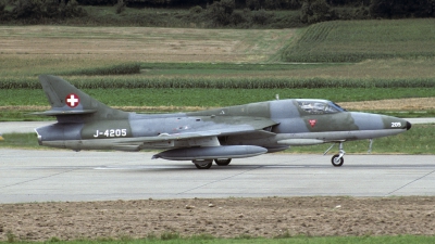 Photo ID 139883 by Joop de Groot. Switzerland Air Force Hawker Hunter T68, J 4205