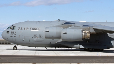 Photo ID 137716 by Aaron C. Rhodes. USA Air Force Boeing C 17A Globemaster III, 08 8193