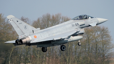 Photo ID 138060 by Lieuwe Hofstra. Spain Air Force Eurofighter C 16 Typhoon EF 2000S, C 16 29