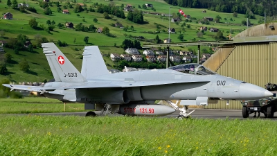 Photo ID 140108 by Sven Zimmermann. Switzerland Air Force McDonnell Douglas F A 18C Hornet, J 5010