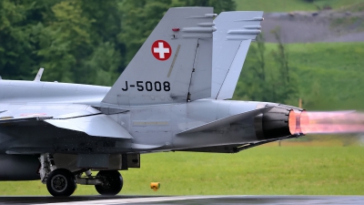 Photo ID 140209 by Martin Thoeni - Powerplanes. Switzerland Air Force McDonnell Douglas F A 18C Hornet, J 5008
