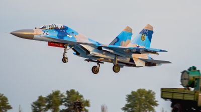 Photo ID 142756 by Antoha. Ukraine Air Force Sukhoi Su 27PU,  