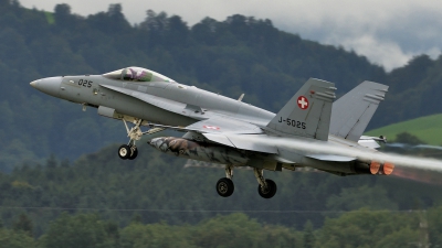 Photo ID 144017 by Martin Thoeni - Powerplanes. Switzerland Air Force McDonnell Douglas F A 18C Hornet, J 5025