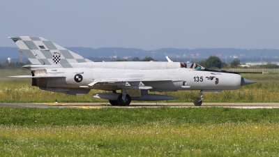 Photo ID 144304 by Chris Lofting. Croatia Air Force Mikoyan Gurevich MiG 21bis, 135